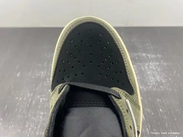 Cheap Husky SP DM7866-002 1 AIR TRAVIS OLIVE' 'BLACK X SCOTT OG JORDAN LOW 0403